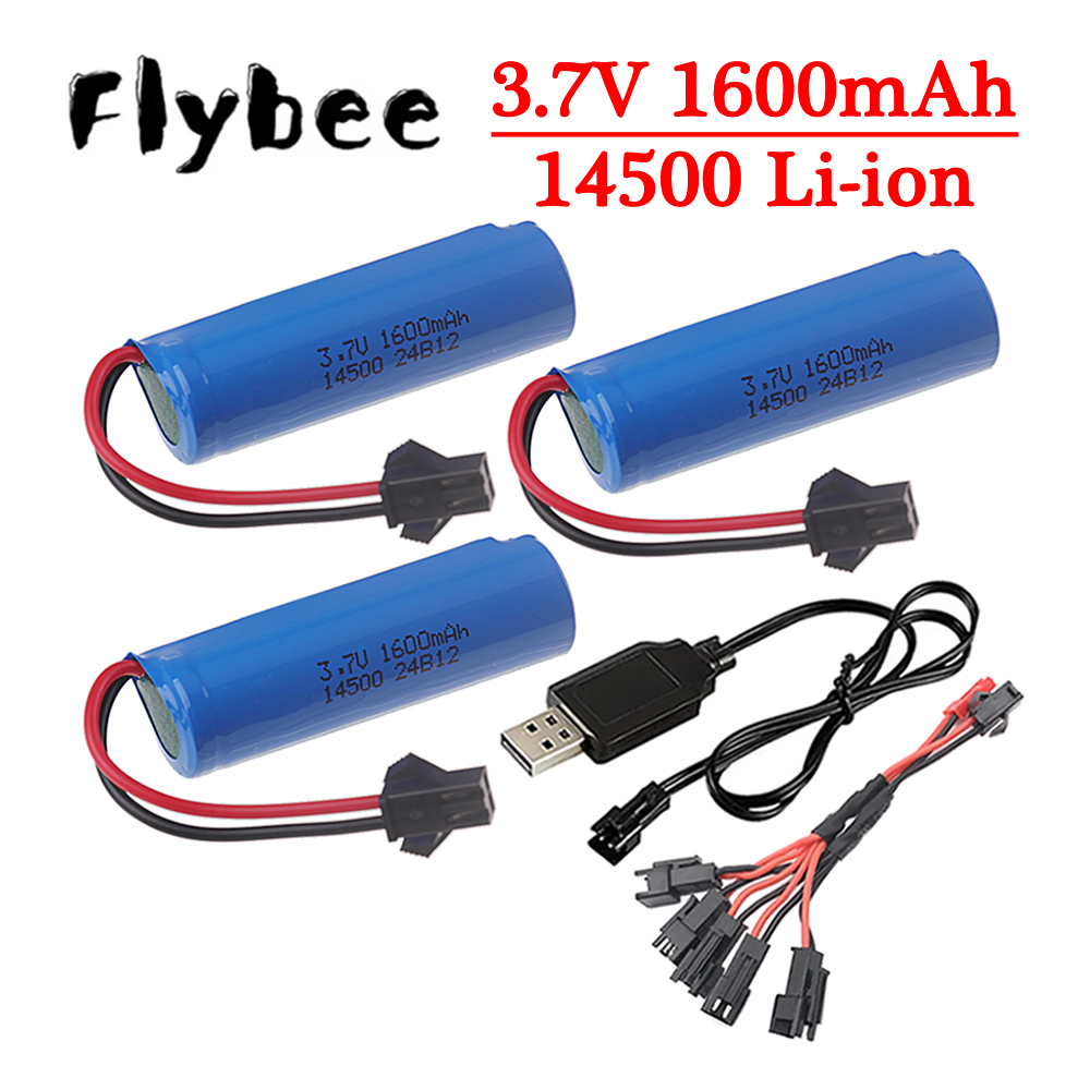 Rc Hobby Usa - Original 3.7v 14500 1600mAh Lipo battery