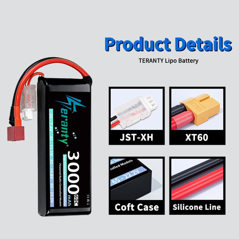 TERANTY 2S 3000mAh Lipo Batter - Rc Hobby Usa recension och pris