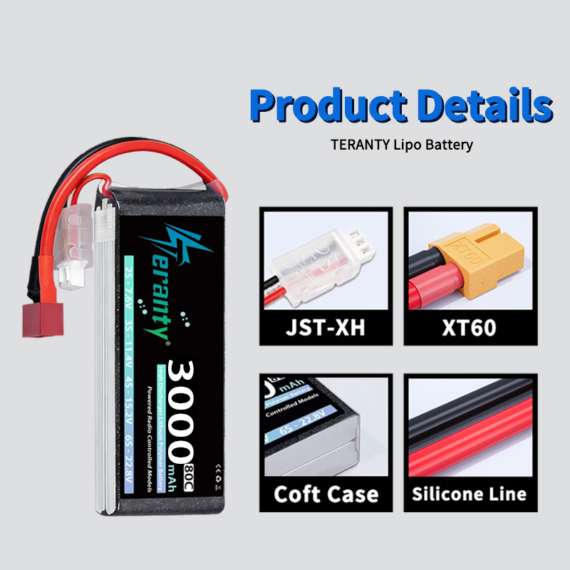 TERANTY 2S 3000mAh Lipo Batter - Rc Hobby Usa recension och pris