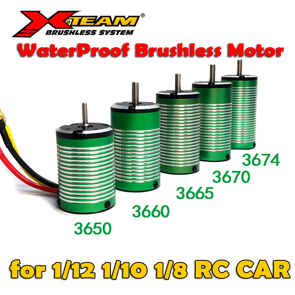 Waterproof X-Team 1/8 1/10 RC  - Brushless Motor 3650 recension och pris