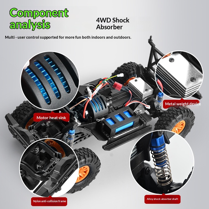 Huangbo Rc 1 10 Full Scale 4Wd - Rc Hobby Monster Truck recension och pris