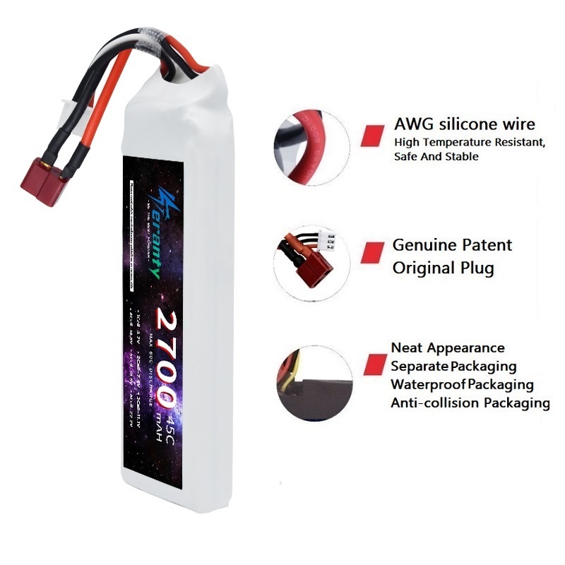 1/3PCS 2S 7.4V Lipo Battery 27 - Rc Hobby Helicopter recension och pris