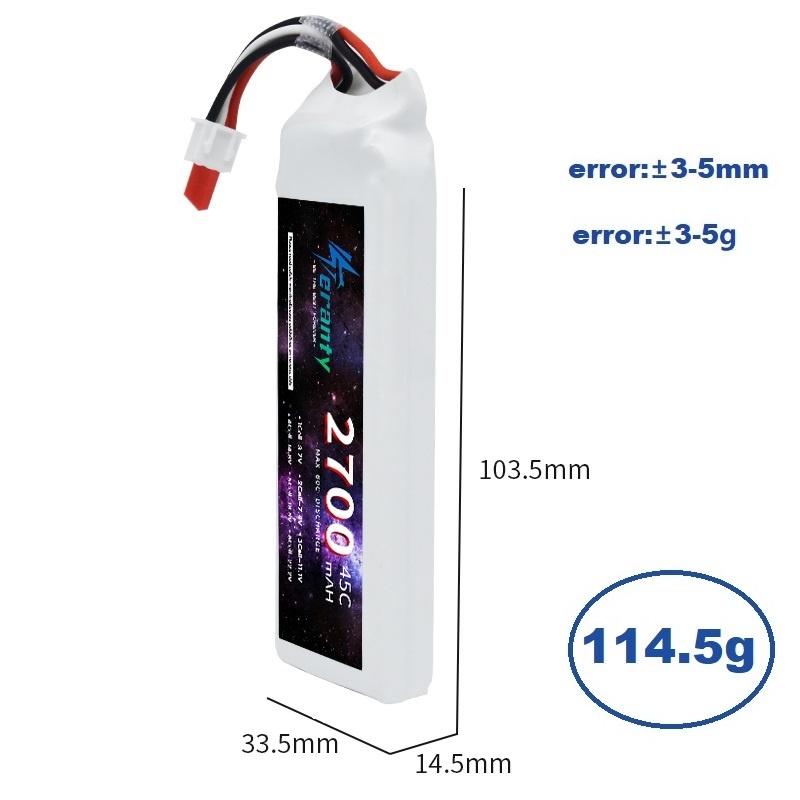 1/3PCS 2S 7.4V Lipo Battery 27 - Rc Hobby Helicopter recension och pris