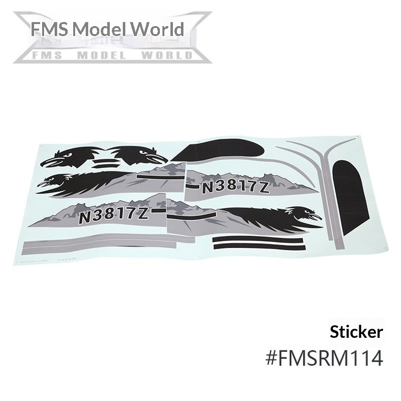 FMS RC Plane Decals For 1700mm - Rc Hobby Usa recension och pris