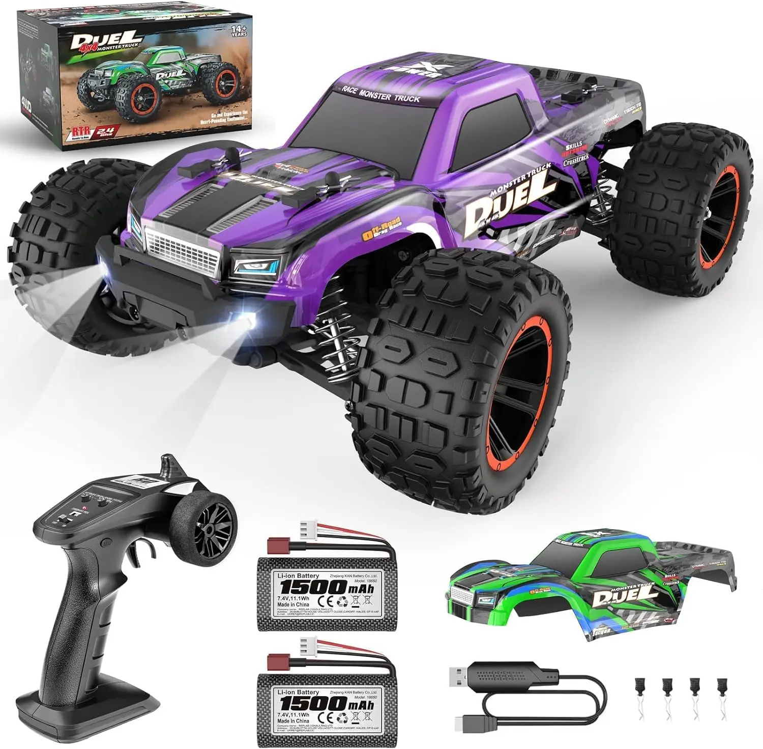 1:14 RC Trucks, High-Speed Rem - Rc Hobby Monster Truck recension och pris