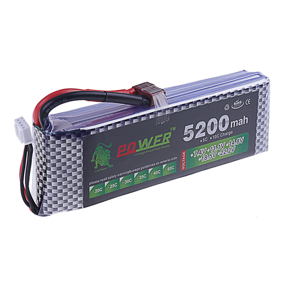 3S Lipo Battery 11.1V 5200mah  - Rc Hobby Helicopter recension och pris