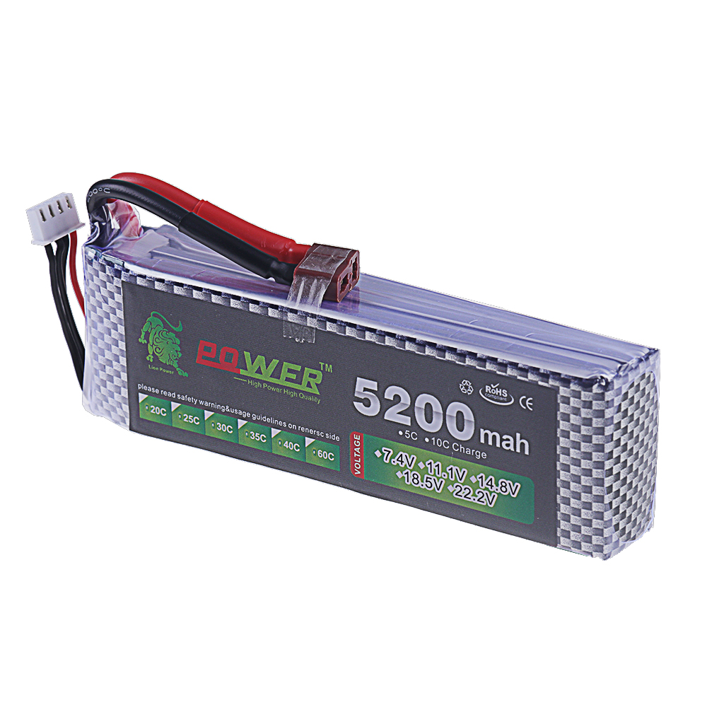 3S Lipo Battery 11.1V 5200mah  - Rc Hobby Helicopter recension och pris