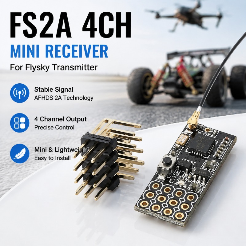FS FS2A-4CH 4 Channel PWM Rece - Rc Hobby Usa recension och pris